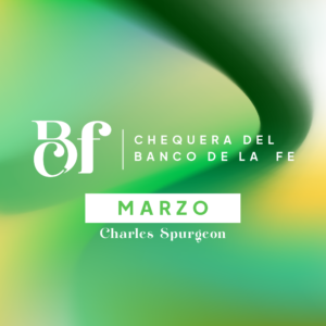 Chequera del Banco de la Fe - Marzo